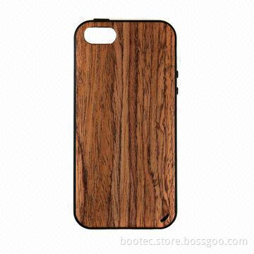 Wooden Case for iPhone 5, Effectively Protect from Slip, Scratch and Shock